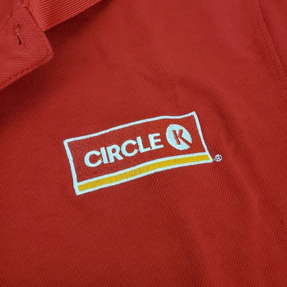 CIRCLE K Shirt Adult Medium Red Classic Polo Employee Uniform Customer Service - Picture 4 of 9